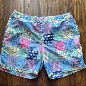 Vineyard Vines Multicolor Patchwork Swim Trunks